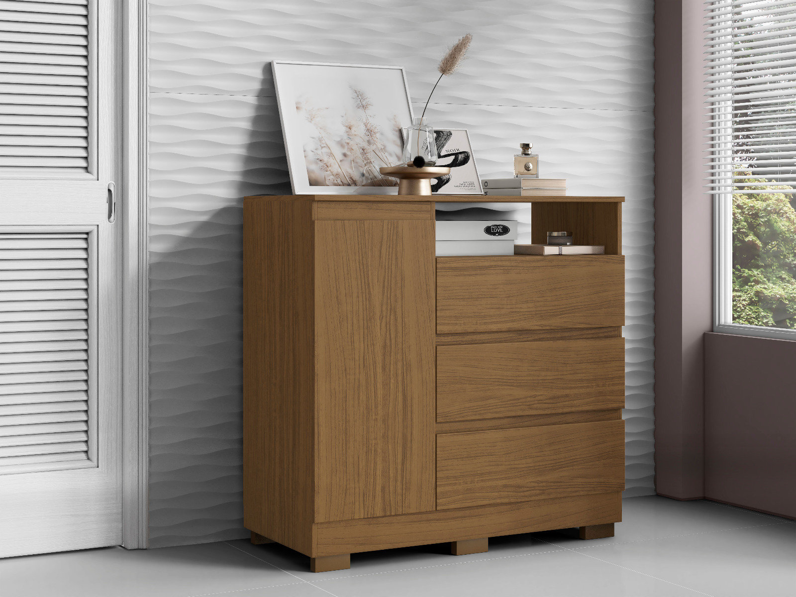 Comoda 1P3G com Nicho Atacama