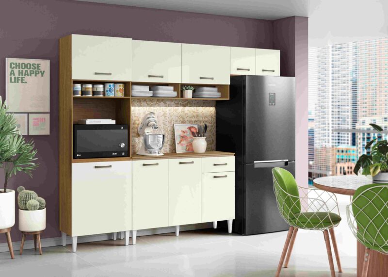 Cozinha Aurora com Balcao Atenas