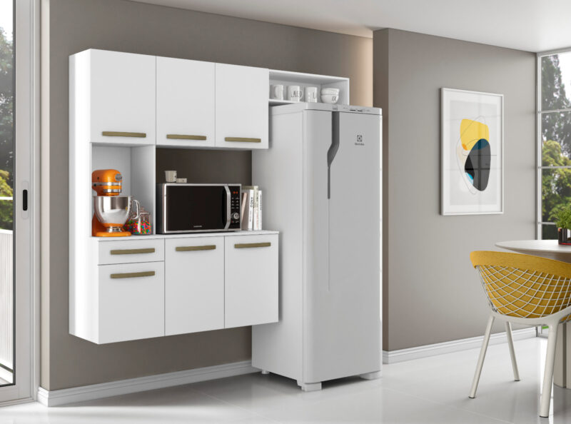 Cozinha Compacta Carol 6P1G com Balcao