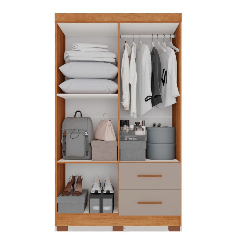Guarda Roupa Estrela Premium 4 Portas e 2 Gavetas - Imagem 2