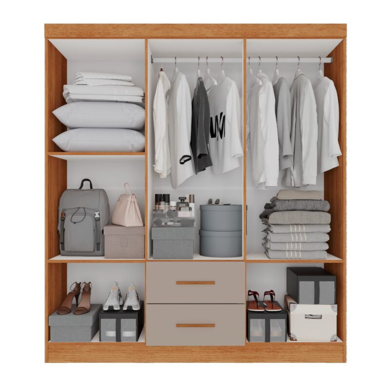 Guarda Roupa Estrela Premium 6 Portas e 2 Gavetas - Imagem 2