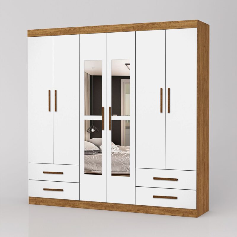 Guarda Roupa Hercules Gold 6 Portas e 4 Gavetas - Imagem 3