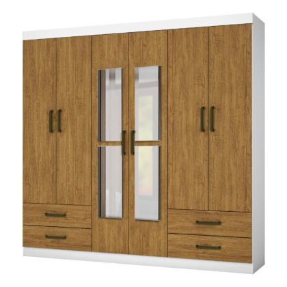 Guarda Roupa Hercules Gold 6 Portas e 4 Gavetas