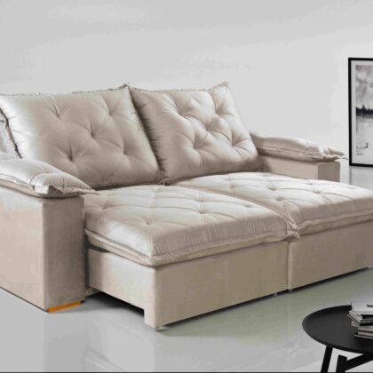 Estofado Retratil Reclinavel Leblon 210 2x80 Molas Ensacadas