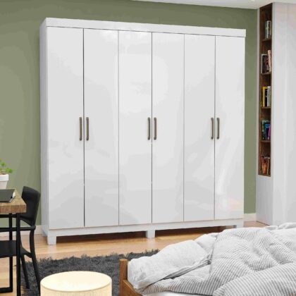Guarda Roupa Recife Gold 6 Portas e 2 Gavetas