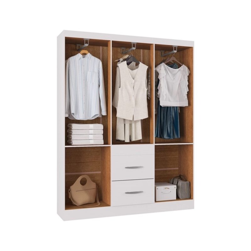 Guarda Roupa New Marbela 6 Portas e 2 Gavetas - Imagem 2